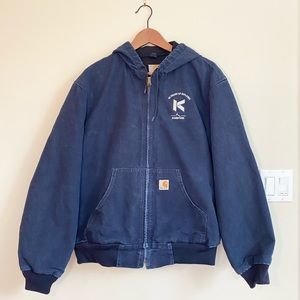 Carhartt Denim Canvas Bomber Jacket